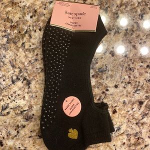 KATE SPADE Two pack of black barre socks